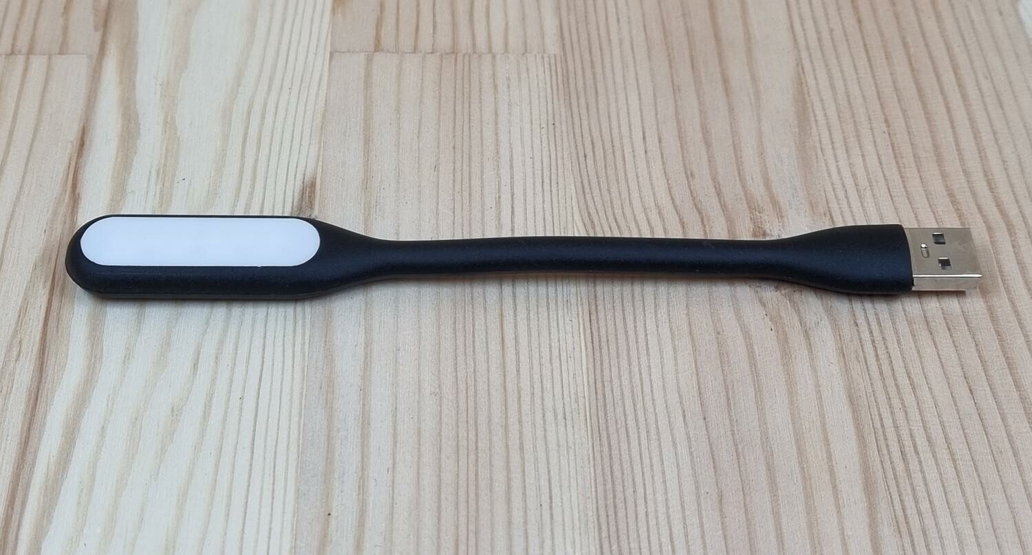 USB-lampa / boklampa / LED USB lampa (svart)