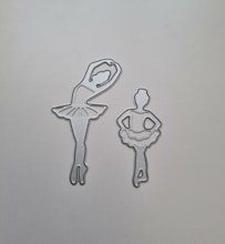 Scrapbooking, dies, cutting dies (balettdansare, 2 st)