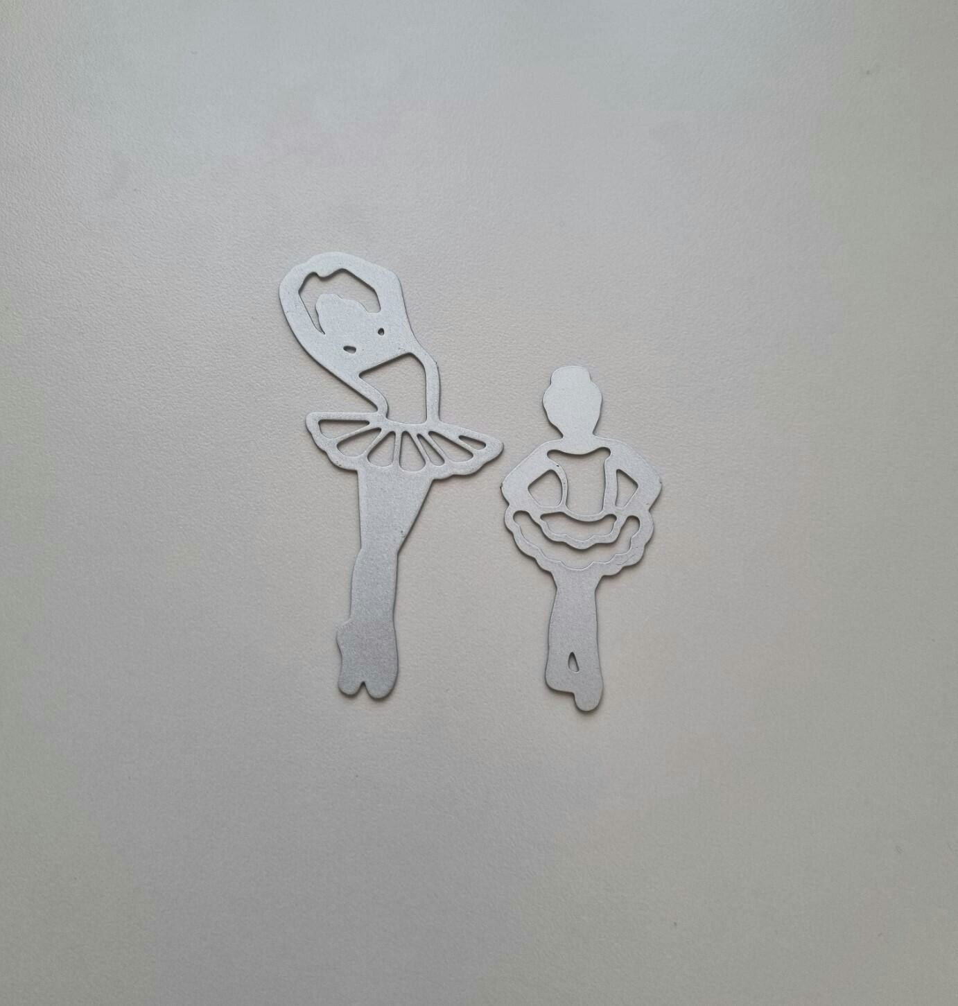 Scrapbooking, dies, cutting dies (balettdansare, 2 st)