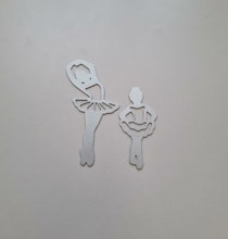 Scrapbooking, dies, cutting dies (balettdansare, 2 st)