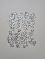 Scrapbooking, dies, cutting dies (löv, 8 st)