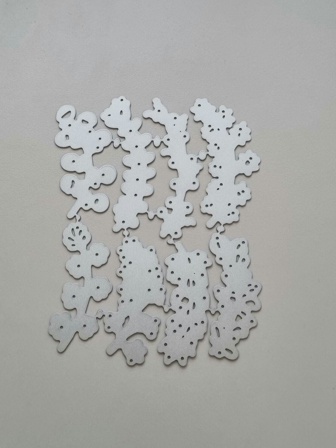 Scrapbooking, dies, cutting dies (löv, 8 st)
