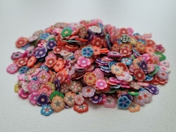 1000 st små blommor av mjuk lera, polymerlera för scrapbooking