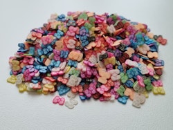 1000 st små fjärilar av mjuk lera, polymerlera för scrapbooking