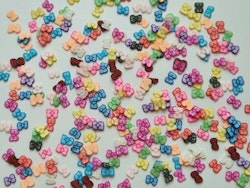 1000 st små fjärilar av mjuk lera, polymerlera för scrapbooking