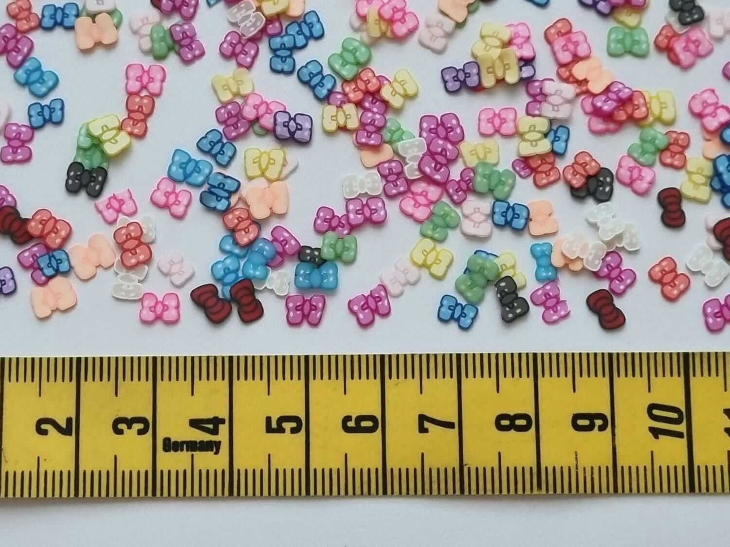 1000 st små fjärilar av mjuk lera, polymerlera för scrapbooking