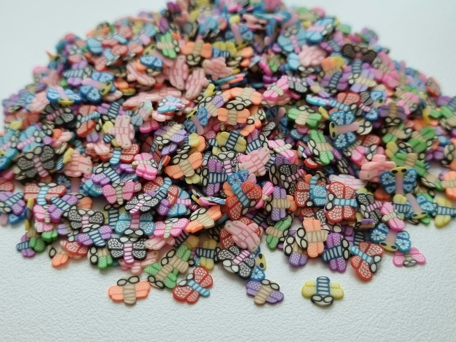 1000 st små trollsländor av mjuk lera, polymerlera för scrapbooking