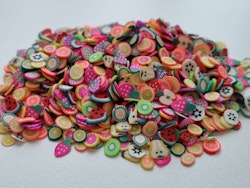 1000 st små frukter av mjuk lera, polymerlera för scrapbooking