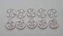 5 st tryckknappar, miniatyr (10 mm)