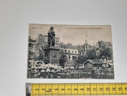 Äldre vykort. Das Beethovendenkmal auf dem Münsterplatz