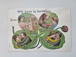Vykort - Why love is harmless