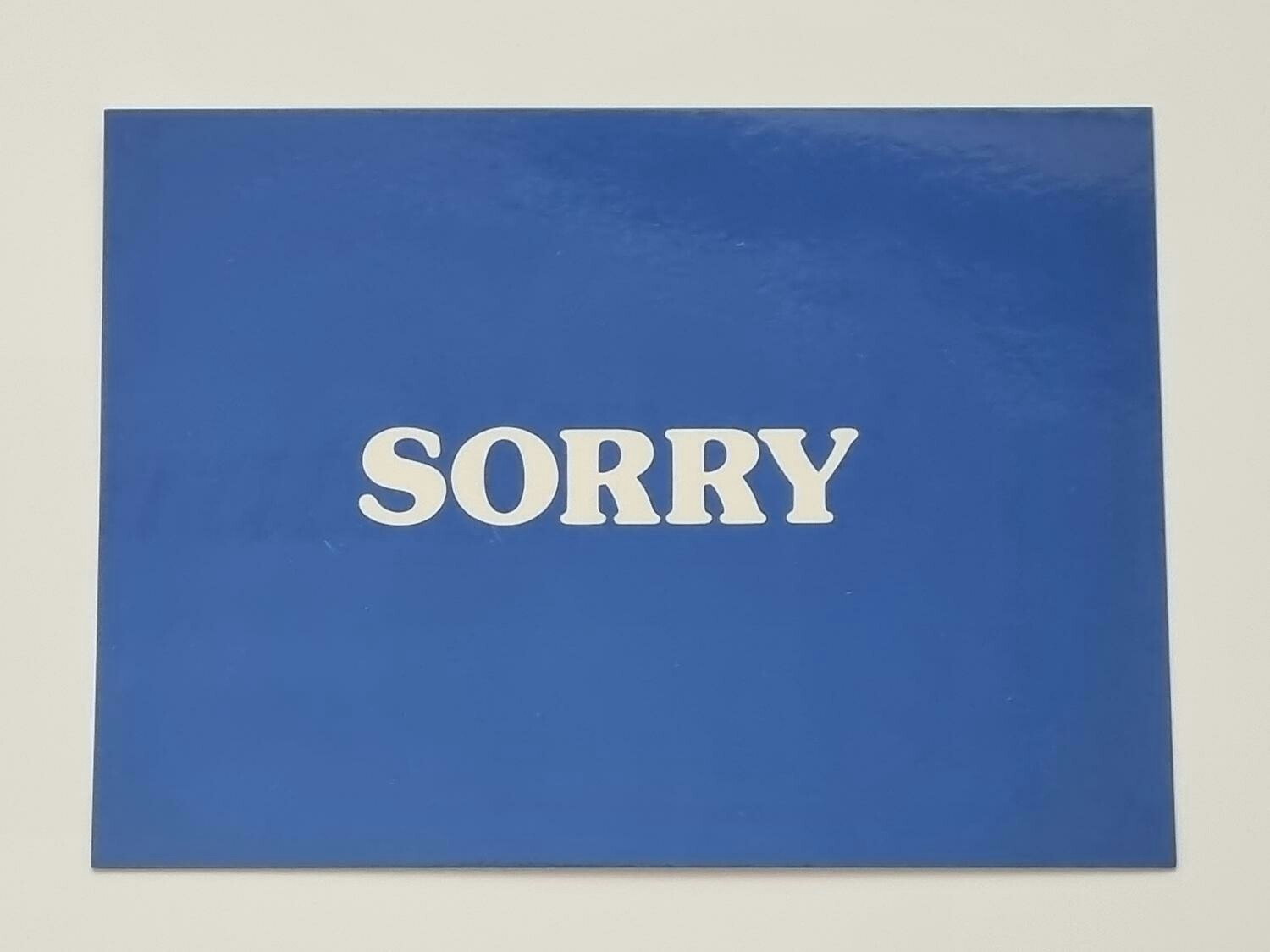 Vykort - Sorry - Papperix HB, Uppsala 1979. Printed in Sweden