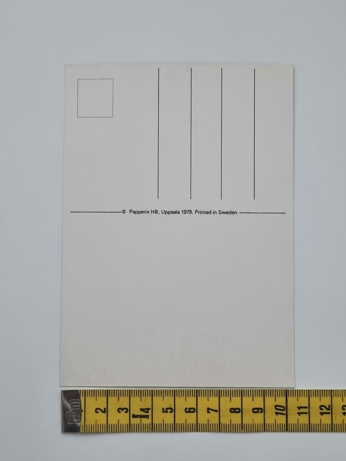 Vykort - Sorry - Papperix HB, Uppsala 1979. Printed in Sweden