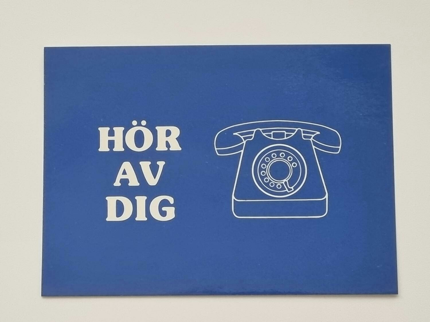 Vykort - Hör av dig - Papperix HB, Uppsala 1979. Printed in Sweden