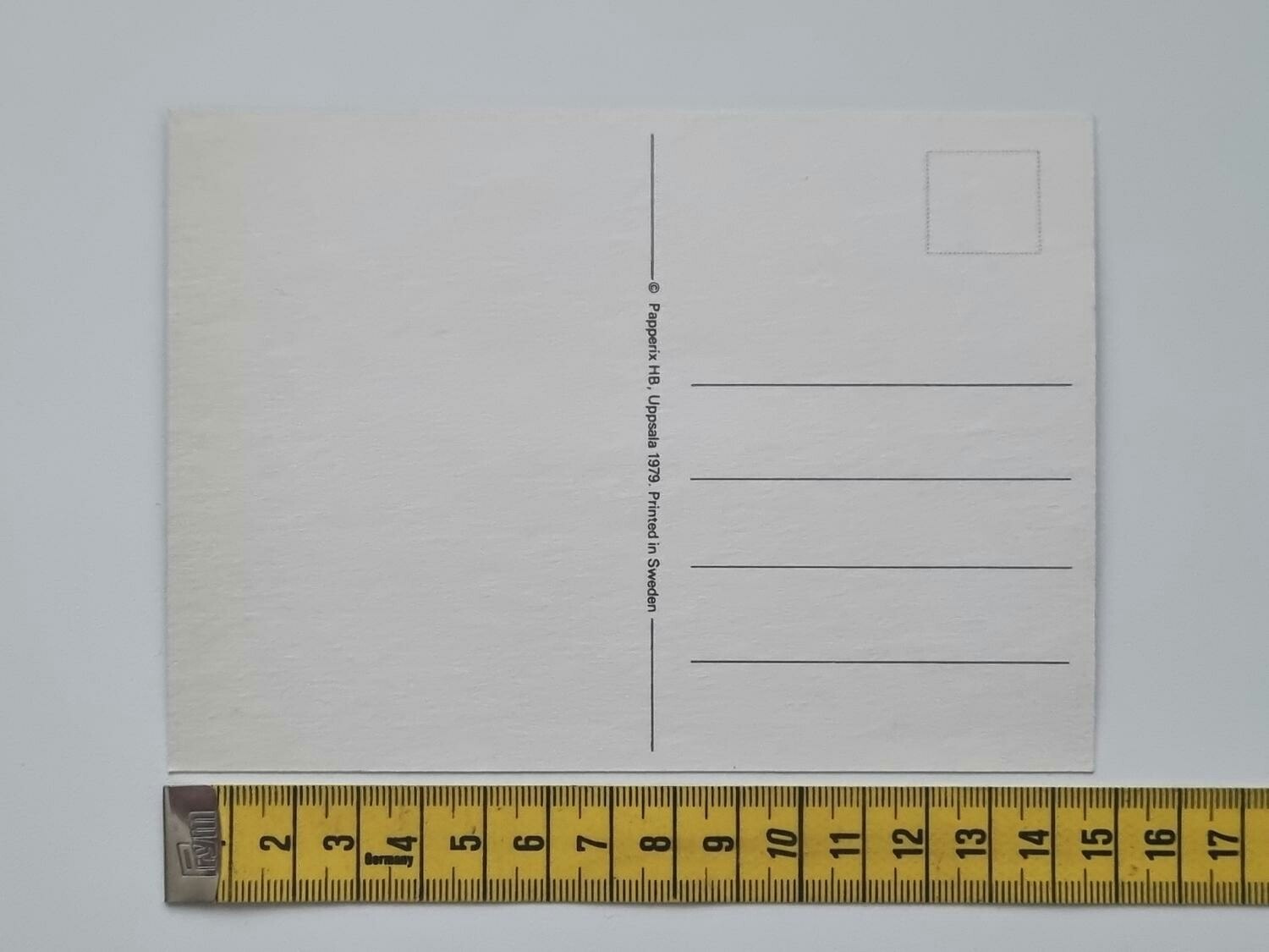 Vykort - Hör av dig - Papperix HB, Uppsala 1979. Printed in Sweden