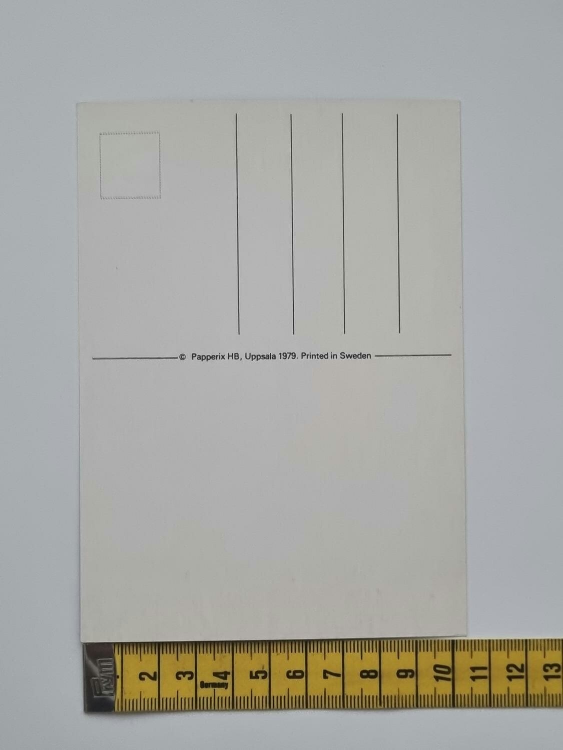 Vykort - Hör av dig - Papperix HB, Uppsala 1979. Printed in Sweden