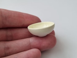 1 st skål, miniskål / miniatyr (vit/creme)