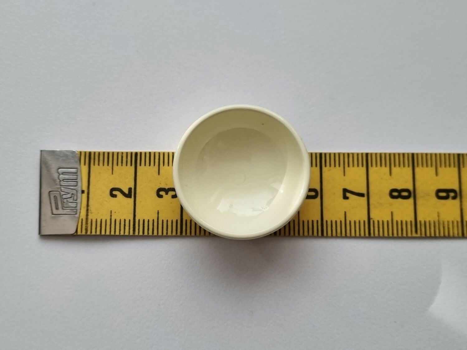 1 st skål, miniskål / miniatyr (vit/creme)