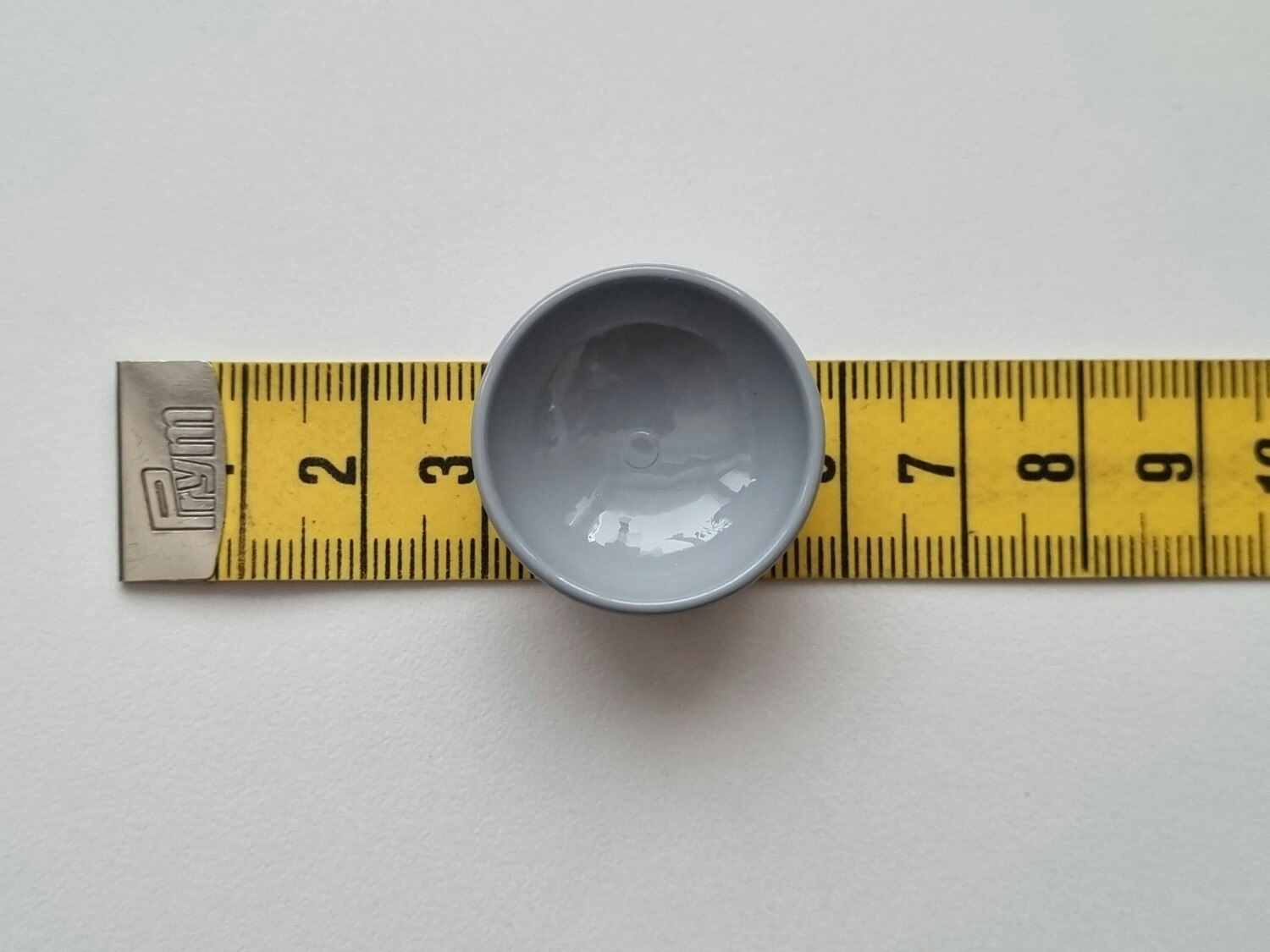 1 st skål, miniskål / miniatyr (grå/vit)
