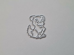 Scrapbooking, dies, cutting dies - Liten hund
