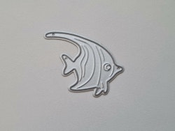 Scrapbooking, dies, cutting dies - Liten fisk
