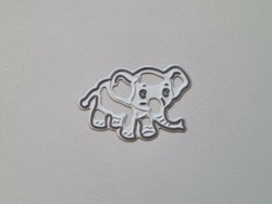 Scrapbooking, dies, cutting dies - Liten elefant