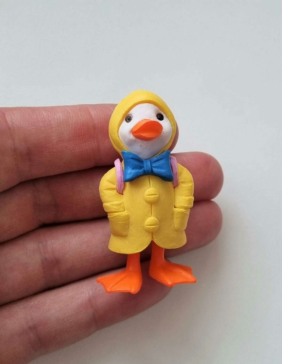 Söt anka i regnrock (variant 2)