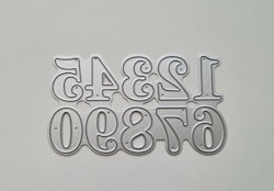 Scrapbooking, dies, cutting dies (siffrorna 0-9)