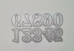 Scrapbooking, dies, cutting dies (siffrorna 0-9)