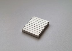 10 st Neodymium magneter (14x3x2 mm) fyrkantiga magneter