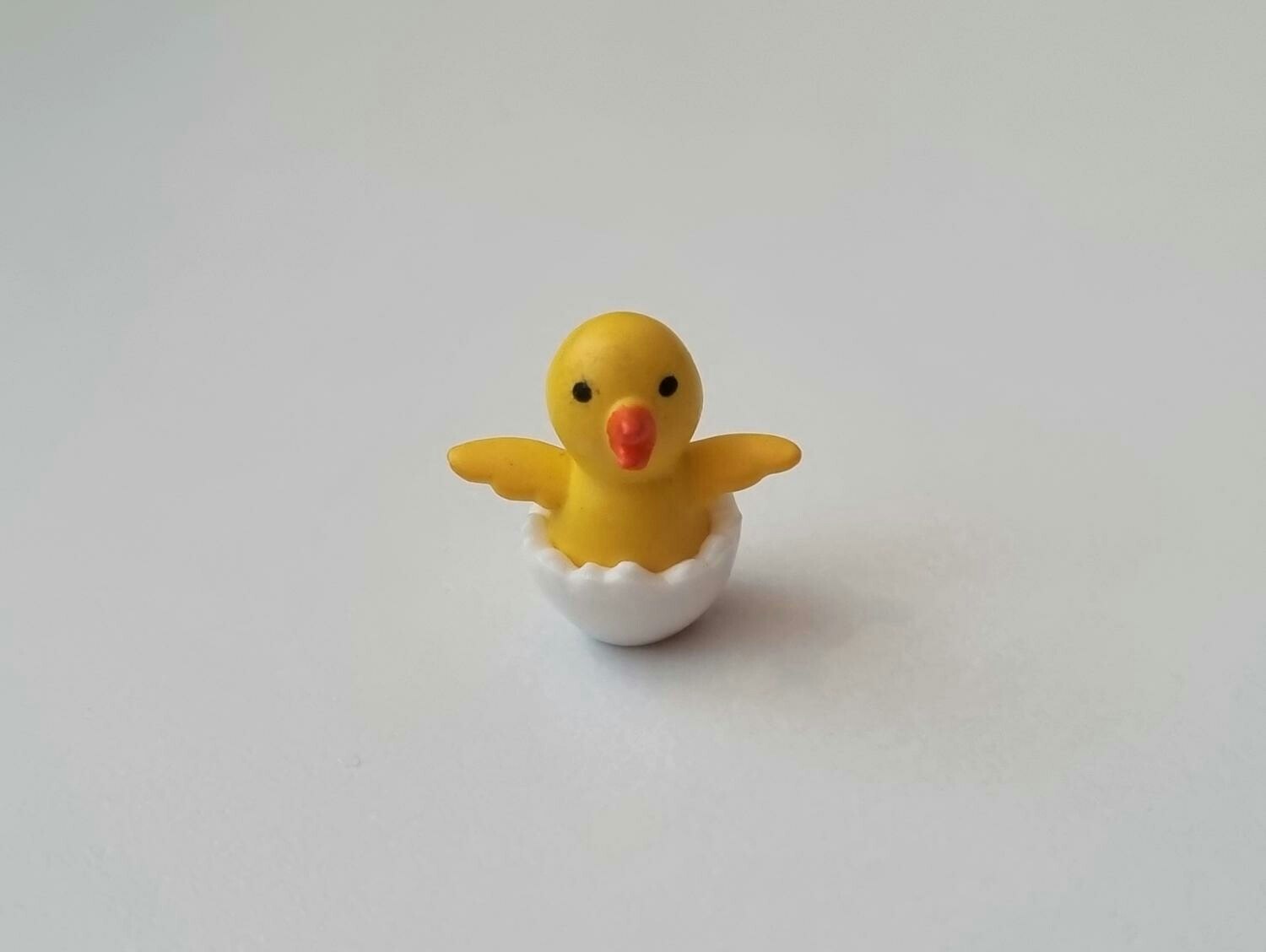 Kyckling, minikyckling, miniatyrkyckling i äggskal