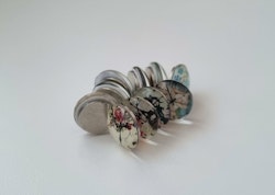 10 st kylskåpsmagneter, neodymium magneter med klockmotiv