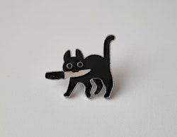 Pin, Katt med kniv i munnen