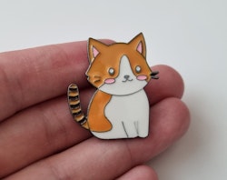 Pin, gullig katt