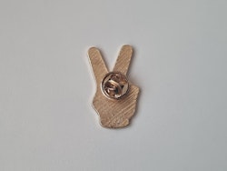 Pin med peace-tecken