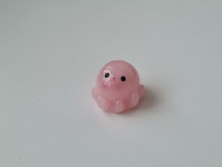 Gullig liten rosa bläckfisk, miniatyr