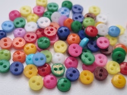 30 st knappar / dockknappar miniatyrer (6 mm)