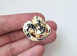 Pin Drake (svart,/vit)