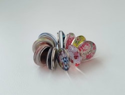 10 st kylskåpsmagneter, neodymium magneter med mixade motiv
