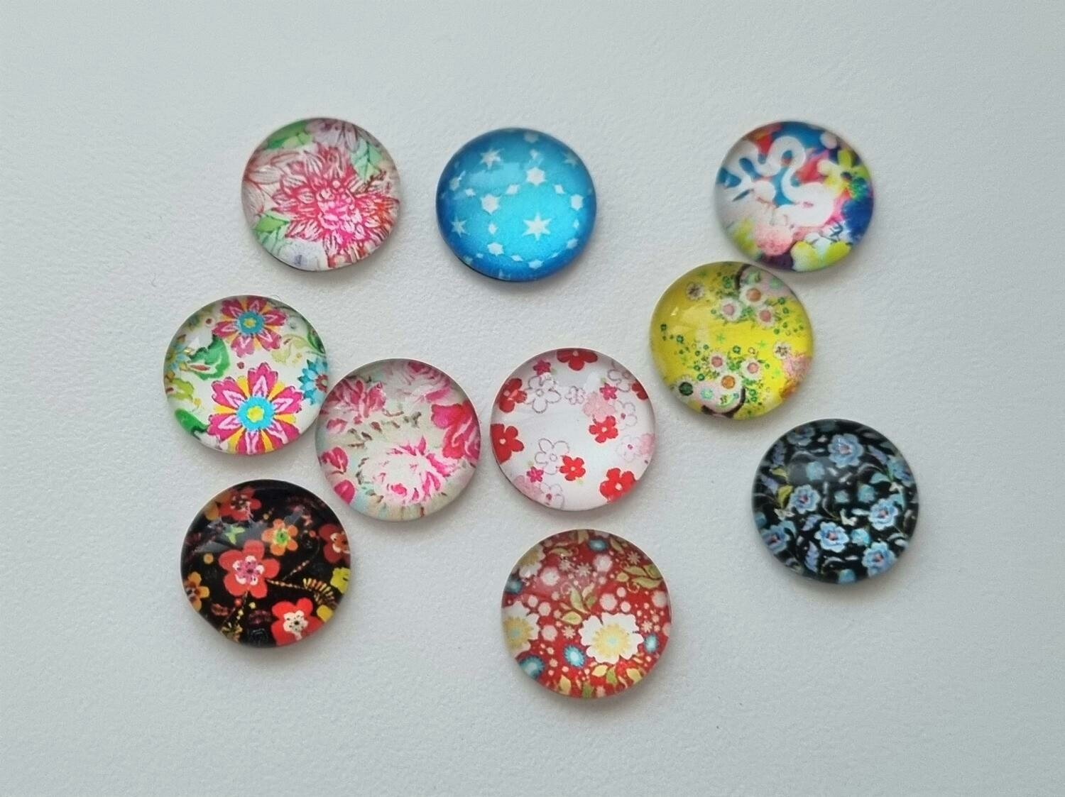 10 st kylskåpsmagneter, neodymium magneter med mixade motiv