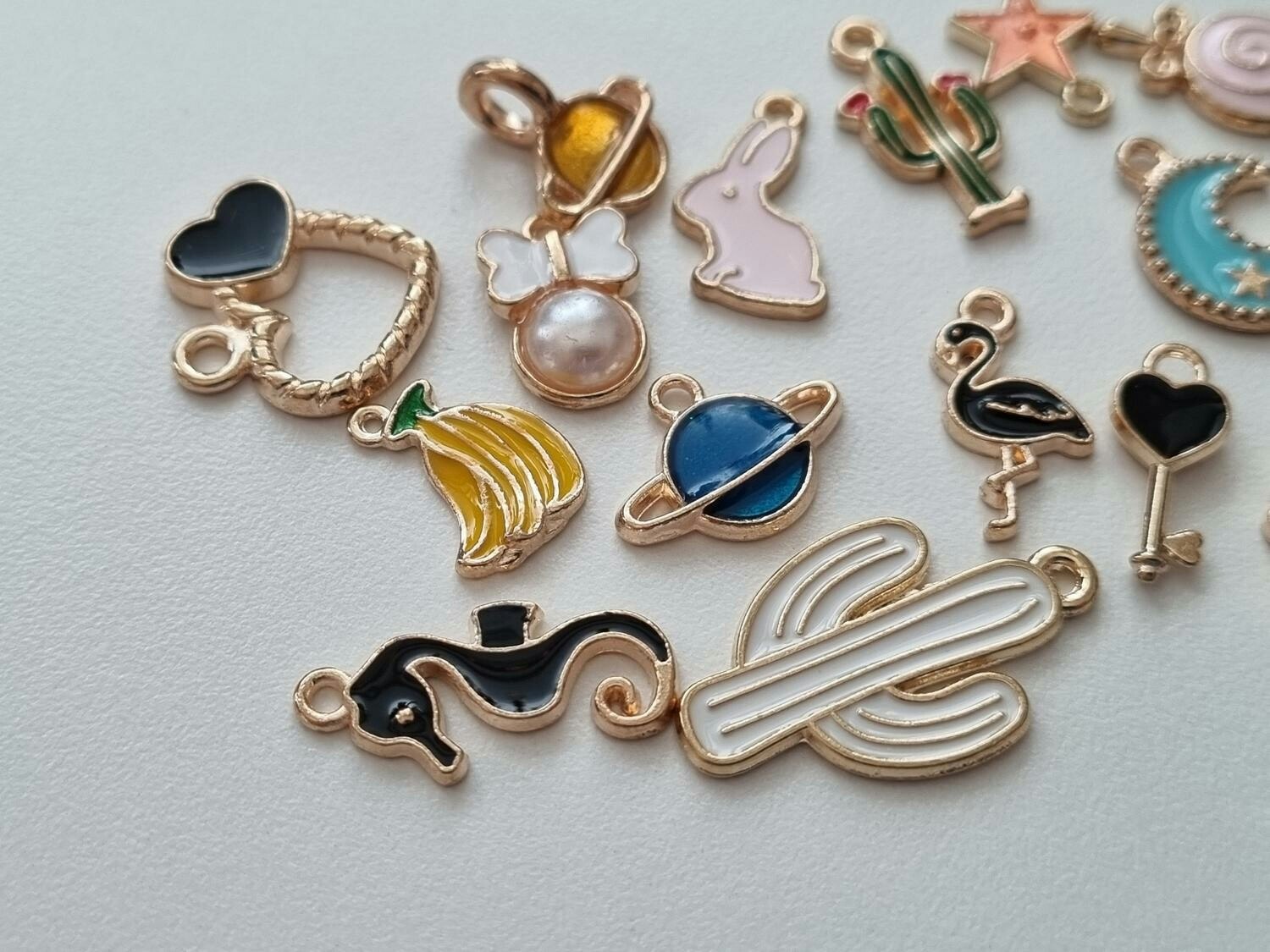 15 st söta Berlocker Charms Hängen för smyckestillverkning