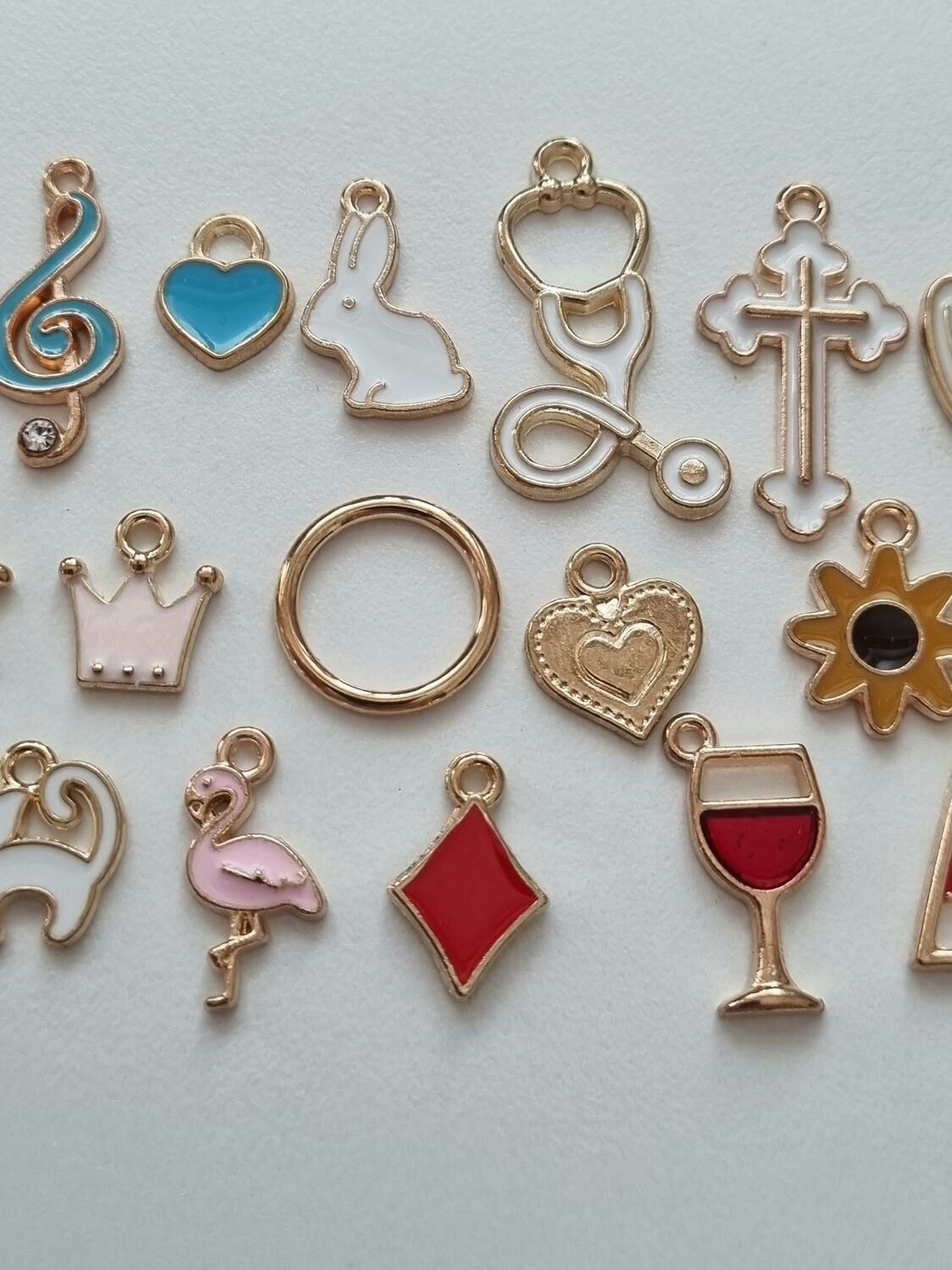 25 st söta Berlocker Charms Hängen för smyckestillverkning