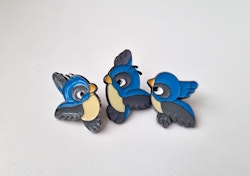 Pins, 3 st fåglar