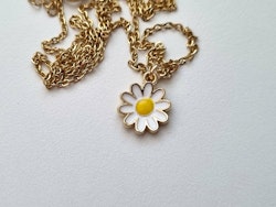 Halsband Vit Blomma