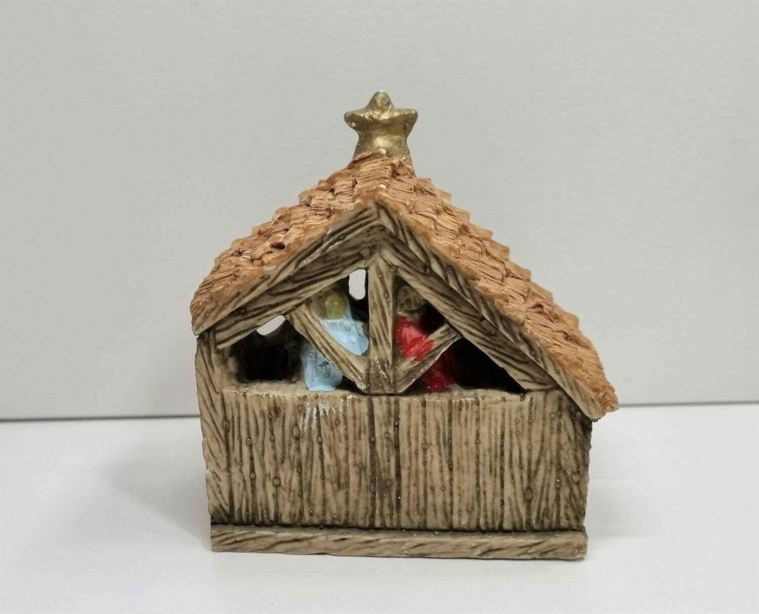 Miniatyrhus, minihus / julkrubba - Öppningsbart (hus nr 111)
