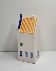 Miniatyrhus, minihus - Delftware Handwork Designed by Elesva (hus nr 8)