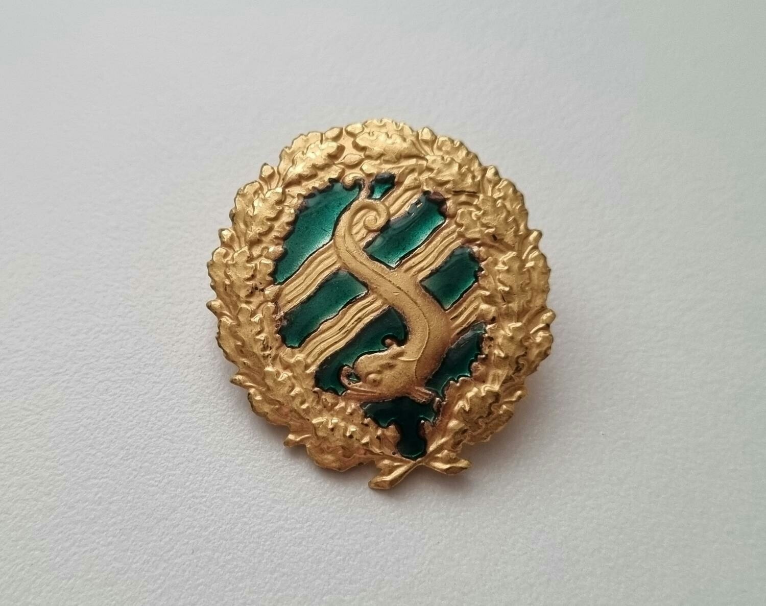 Simmärke, guldmagistern. Pin / nålmärke