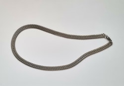 Silverfärgat halsband / halslänk (37,5 g)