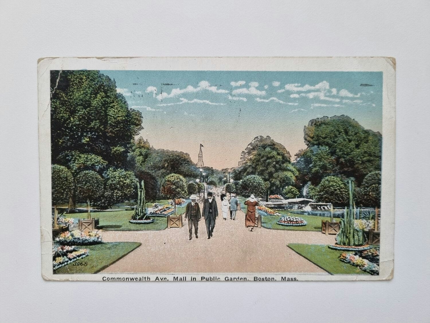 Vykort Commonwealth Ave. 1922