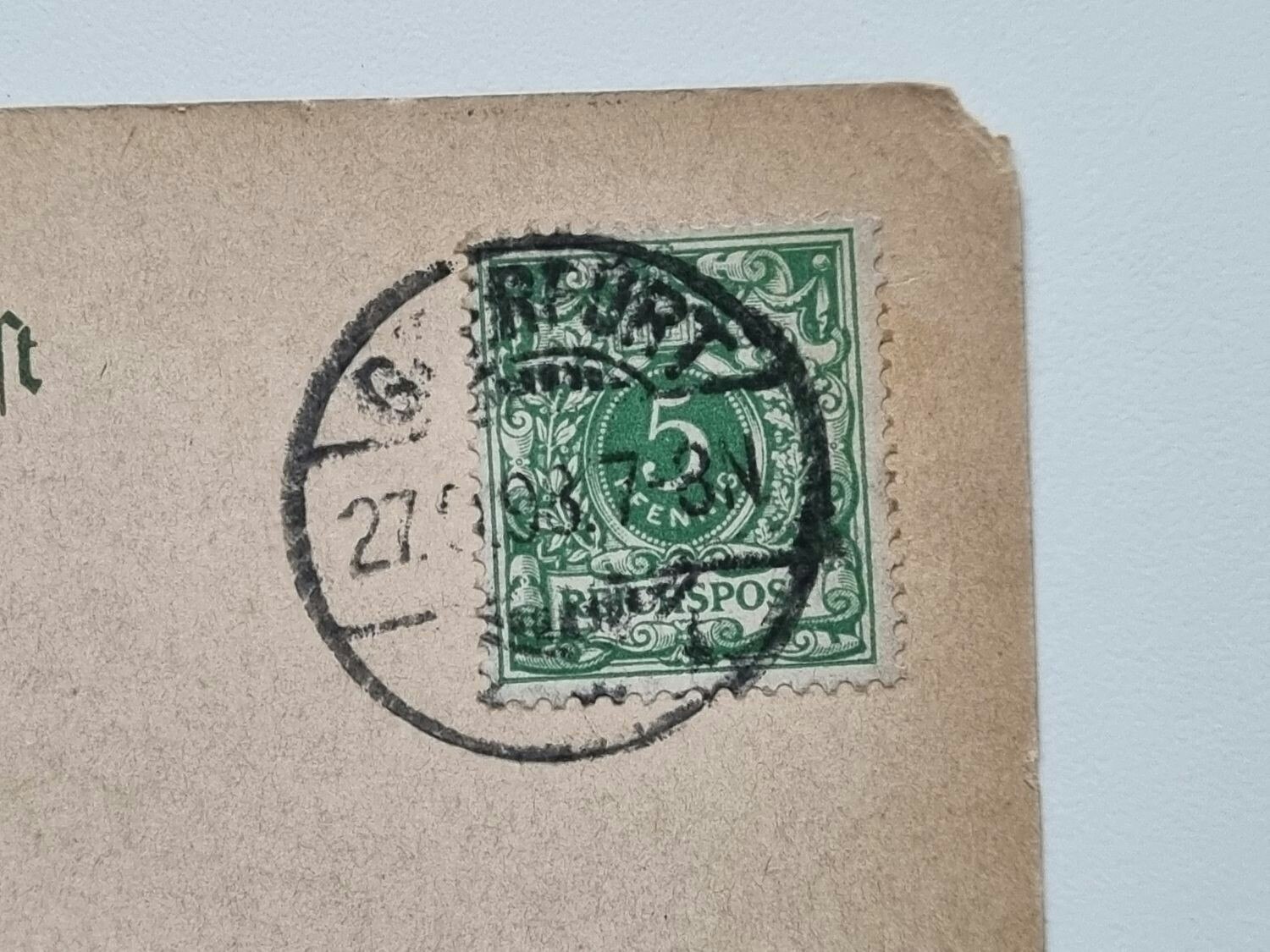 Vykort GRUSS Aus QUERFURT, 1898
